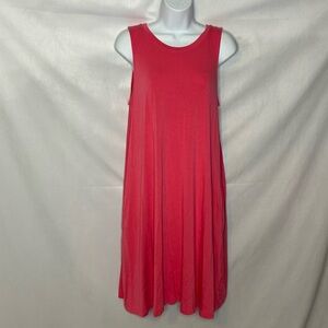 🐼 3/$25 Time & Tru Sleeveless Pink Dress size Medium GUC